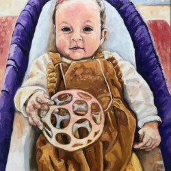 ALAIA<br>
30"x24"<br>
Oil on Canvas ALAIA Oil on Canvas 30"x24"